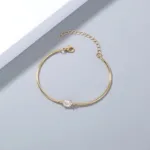 Oval Zircon Bracelet