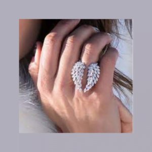 Zircon Wings Ring - δαχτυλίδι με φτερά zircon