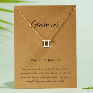 Zodiac necklace κοσμηματα κολιε διδυμοςκρεμαστο