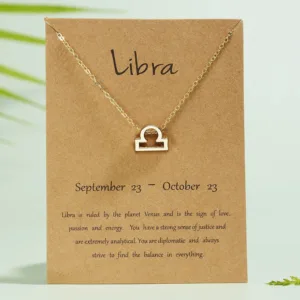 Zodiac necklace κοσμηματα κολιε κρεμαστο ζυγοσ