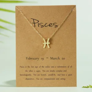 Zodiac necklace κοσμηματα κολιε κρεμαστο ιχθυσ