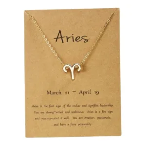 Zodiac necklace κοσμηματα κολιε κρεμαστο κριοσ