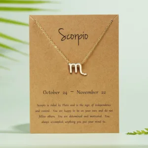 Zodiac necklace κοσμηματα κολιε κρεμαστο σκορπιος