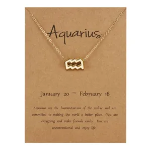 Zodiac necklace κοσμηματα κολιε κρεμαστο υδροχοος