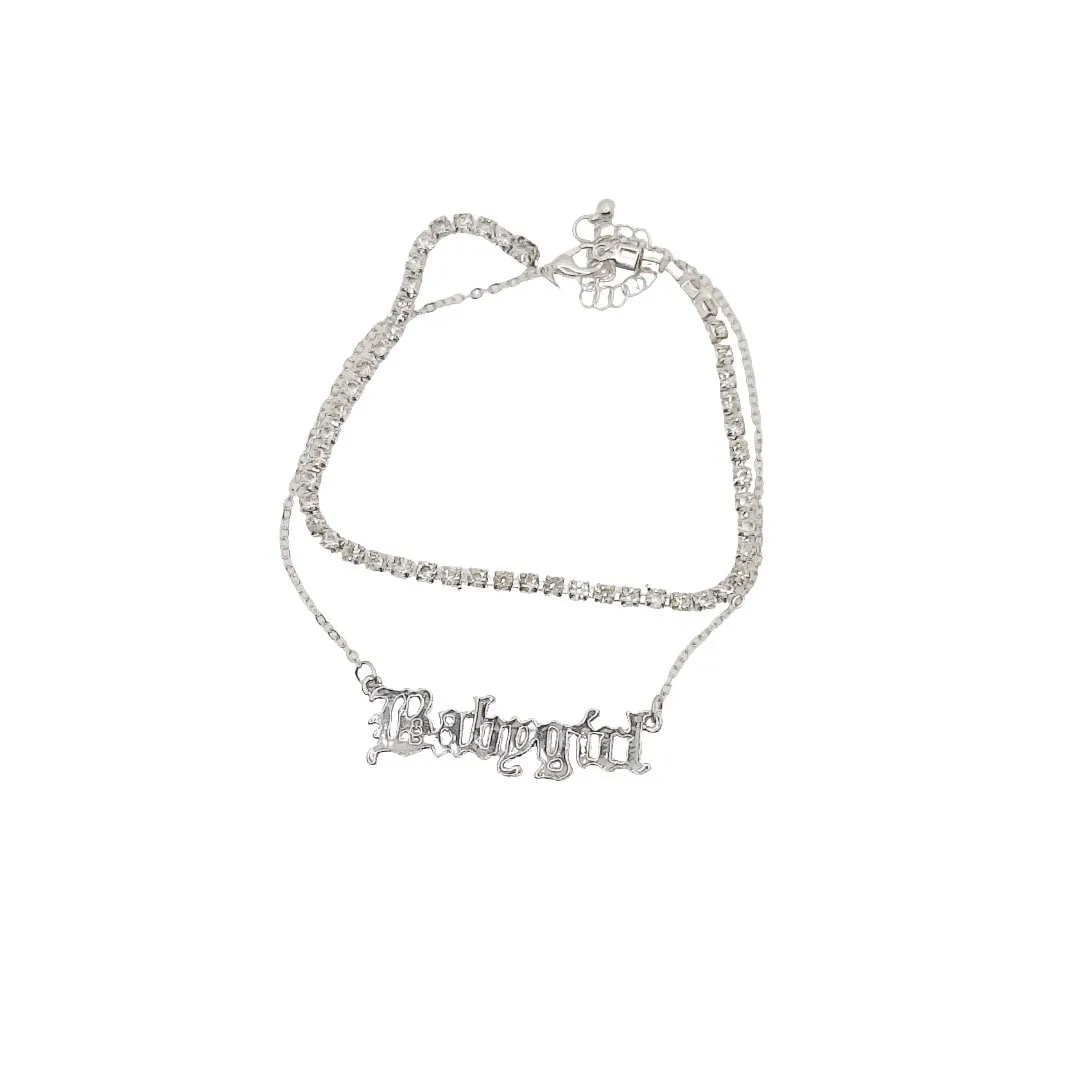 Babygirl Anklet κοσμηματα βραχιολι ποδιου με μία αλυσίδα γεμάτι κρυσταλλάκια zircon και μία δεύτερη αλυσίδα που αναγράφει Babygirl Stylehub account κοσμηματα σκουλαρικια βραχιολι δαχτυλιδι κολιε About us κοσμηματα θεσσαλονικη γυναικεια κοσμηματα ατσαλινα κοσμηματα κοσμηματα που δεν μαυριζουν φθηνα κοσμηματα κοσμηματα μαργαριταρια