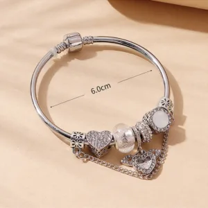 Bangle Pulsera Plata βραχιολι κοσμηματα