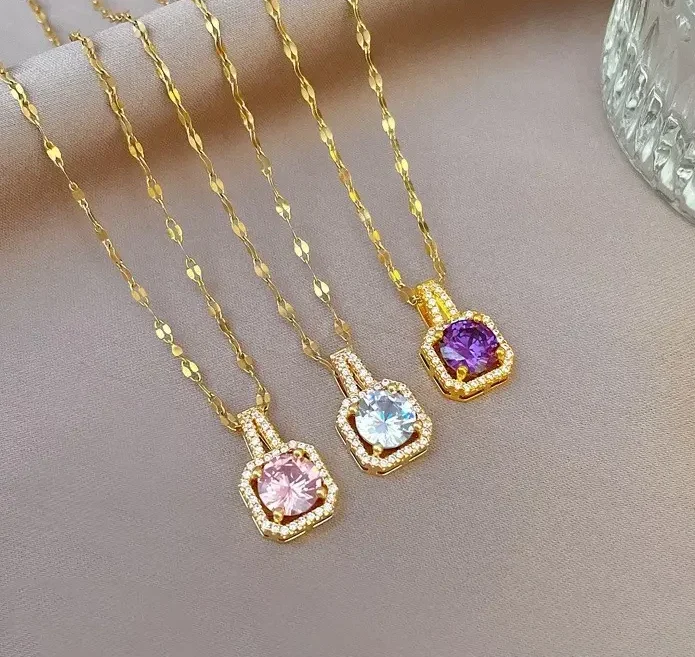 Gems Gold Necklace