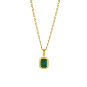 Green Stone Necklace 
