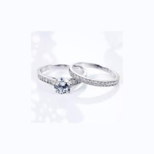 Solitaire et Alliance Zircon Set δαχτυλιδι κοσμηματα