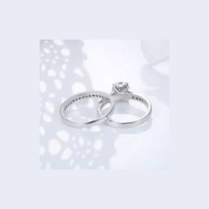 Solitaire et Alliance Zircon Set δαχτυλιδι κοσμηματα