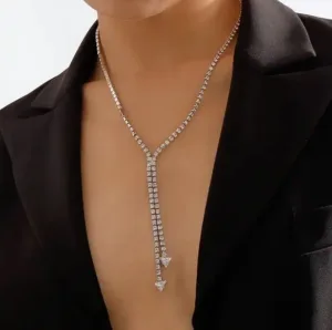 Rhinestone Collar κοσμηματα κολιε κρεμαστο
