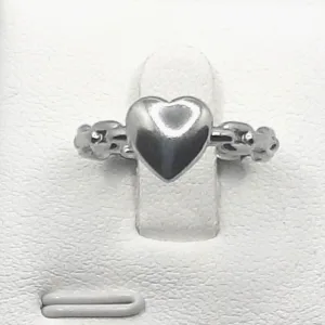 Corazón Textura Cadena Anillo δαχτυλιδι κοσμηματα κολιε κρεμαστα βραχιολια