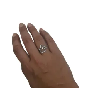 Flor Acero Anillo δαχτυλιδι κοσμηματα κολιε βραχιολια κρεμαστα