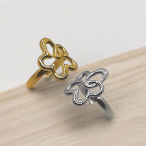 Flor Acero Anillo δαχτυλιδι κοσμηματα κολιε βραχιολια κρεμαστα