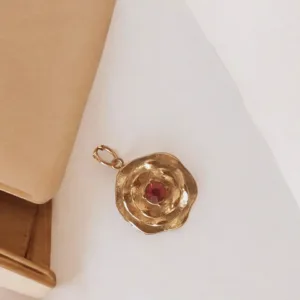 Piedra Rosa Fucsia Colgante κοσμηματα κολιε κρεμαστο