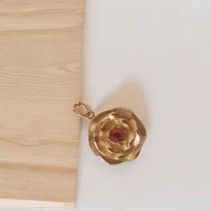 Piedra Rosa Fucsia Colgante κοσμηματα κολιε κρεμαστο