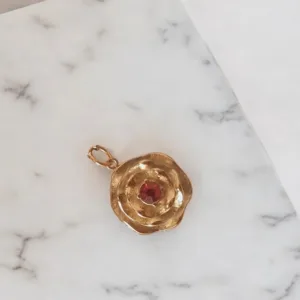 Piedra Rosa Fucsia Colgante κοσμηματα κολιε κρεμαστο