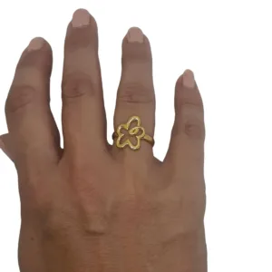 Flor Acero Anillo Gold δαχτυλιδι κοσμηματα κολιε βραχιολια κρεμαστα