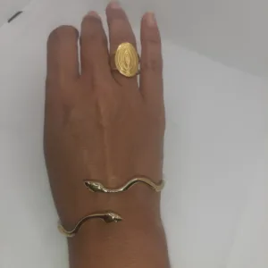 Anillo Oro Ovalado Δαχτυλίδι Ατσάλινο Χρυσό Θεσσαλονίκη κοσμήματα