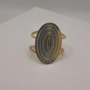 Anillo Oro Ovalado Δαχτυλίδι Ατσάλινο Χρυσό Θεσσαλονίκη κοσμήματα