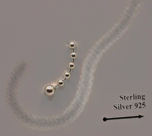 Balls Earline – Minimal earline σκουλαρίκια από Ασήμι 925 σε ασημί χρώμα