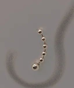 Balls Earline – Minimal earline σκουλαρίκια από Ασήμι 925 σε ασημί χρώμα