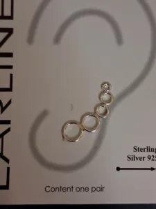 Circles Earline – Earline σκουλαρίκια από Ασήμι 925 Ασημί Χρώμα