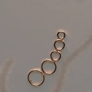 Circles Earline – Earline σκουλαρίκια από Ασήμι 925 σε ροζ χρυσό χρώμα