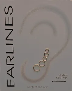 Circles Earline – Earline σκουλαρίκια από Ασήμι 925 σε ροζ χρυσό χρώμα