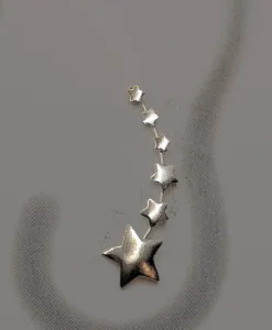 Stars Earline – Earline σκουλαρίκια με αστεράκια από Ασήμι 925 σε ασημί χρώμα