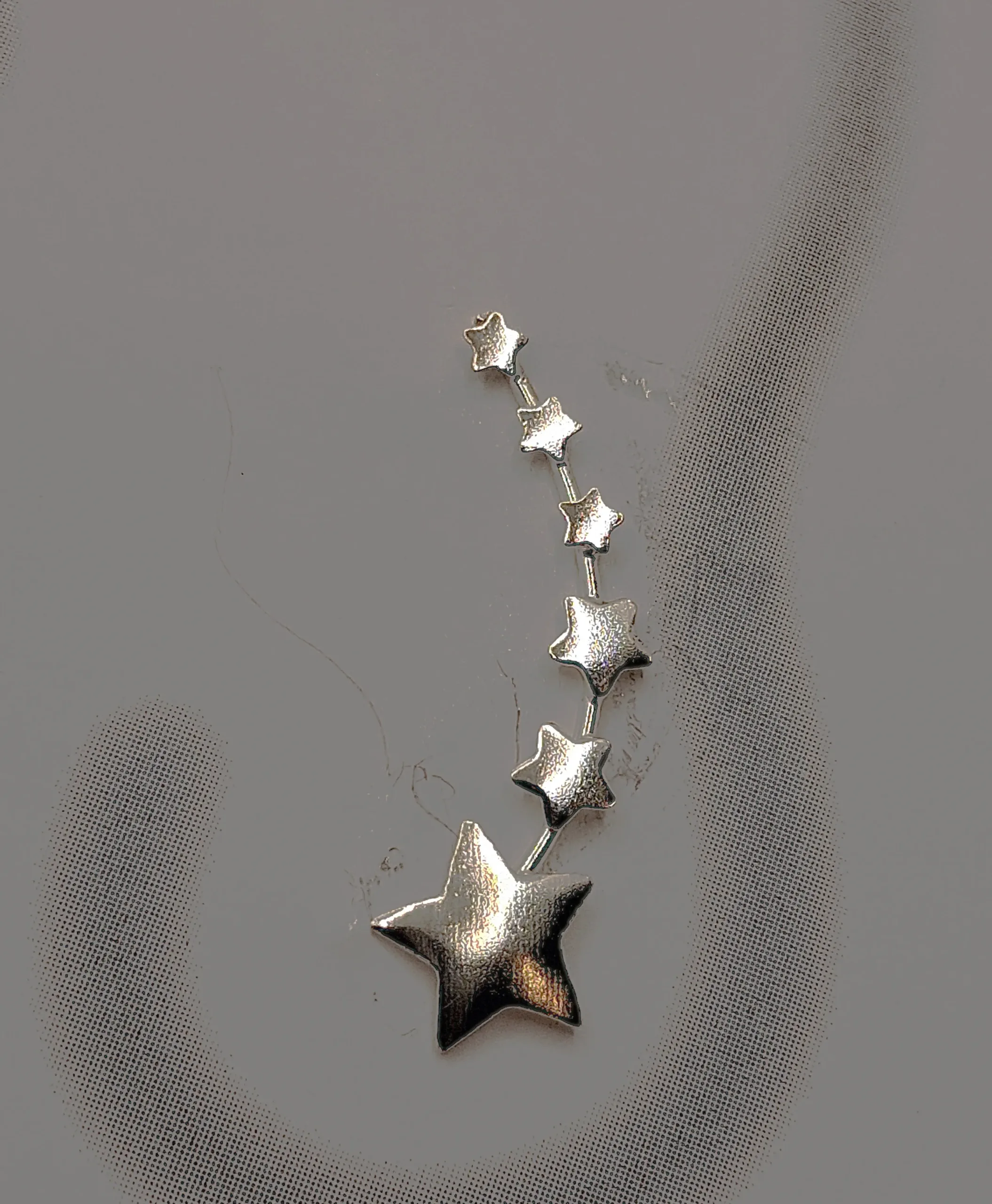 Stars Earline – Earline σκουλαρίκια με αστεράκια από Ασήμι 925 σε ασημί χρώμα