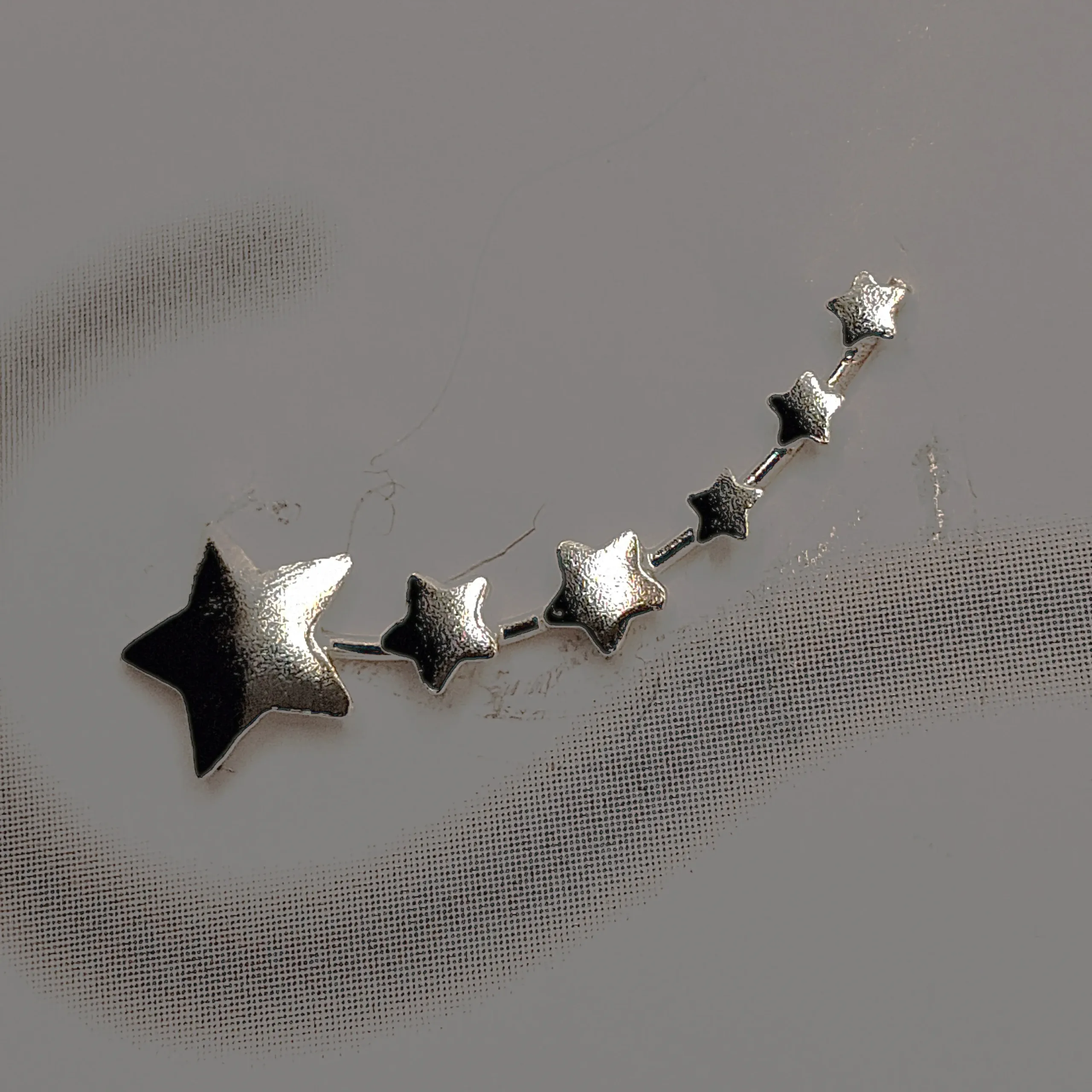 Stars Earline – Earline σκουλαρίκια με αστεράκια από Ασήμι 925 σε ασημί χρώμα