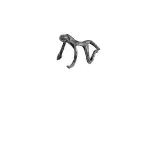 ear cuff ανθρώπινη φιγούρα ασήμι 925 sculptural"