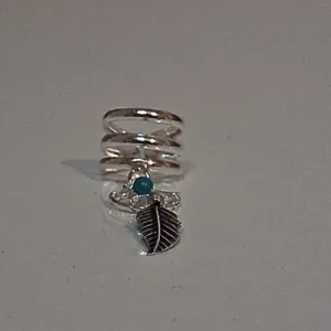 ear cuff ονειροπαγίδα ασήμι 925 boho dreamcatcher