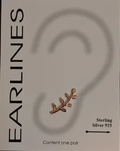 Olive Branch Earline – Earline σε σχέδιο κλαδιού ελιάς από Ασήμι 925, ασημί Rose Gold