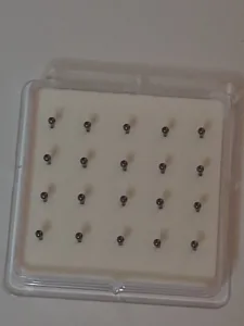 μπιλίτσα μύτης 2mm ασημί χειρουργικό ατσάλι