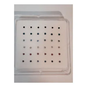 στρασάκι μύτης 1.5mm ασήμι 925 flat back μπίλια