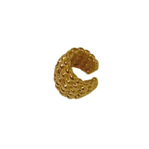 ear cuff μπίλιες χρυσό 17.7mm ανοξείδωτο ατσάλι